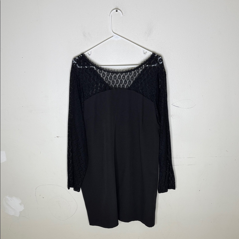 SHEIN Frenchy Black Long Sleeve Lace Dress 1XL New!